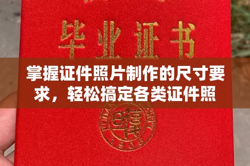 临渭掌握证件照片制作的尺寸要求，轻松搞定各类证件照